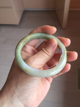 Load image into Gallery viewer, 54.8mm certified 100% natural Type A light green/yellow jadeite jade bangle PH159-4676