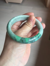 Load image into Gallery viewer, Shopify only. 56.5mm certified 100% natural type A dark green sunny green jadeite jade bangle BH82-8224