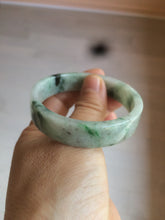 Load image into Gallery viewer, 51.7mm Certified type A 100% Natural sunny green/purple square Jadeite Jade bangle AZ59-7279