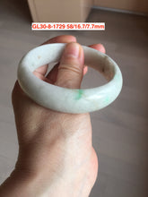 Load image into Gallery viewer, 51-59mm Type A 100% Natural light green/yellow/white Jadeite Jade bangle group GL30 Add-on items, not for sale alone.