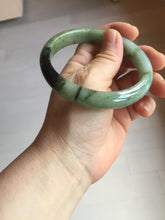 Load image into Gallery viewer, Sold. Please don't order. Thanks. 61mm Certified 100% natural Type A dark green/sunny green/black/red/brown jadeite bangle PD82-9786