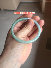 Load image into Gallery viewer, 53-59mm certified Type A 100% Natural dark green/white/black Jadeite Jade bangle group with defects GL51