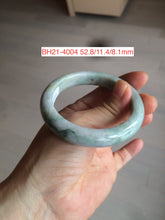 Load image into Gallery viewer, 52-60mm Certified type A 100% size 56-60mm Natural green/white/purple Jadeite bangle with defects group BH15