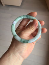 Load image into Gallery viewer, 56.9mm certified Type A 100% Natural green with green floating flowers Green Vines and Spring Blossoms(青藤与飞花) round cut Jadeite Jade bangle PH216-3253