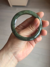 Load image into Gallery viewer, 50mm Certified Type A 100% Natural dark green/gray/black Jadeite Jade bangle PA7-3457 ($19.99 group)