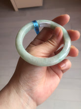 Load image into Gallery viewer, 54.6mm certified 100% natural Type A sunny green jadeite jade bangle E47-0222