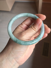 Load image into Gallery viewer, 60mm Certified Type A 100% Natural green round cut jadeite Jade bangle PJ40-0277