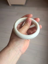 Load image into Gallery viewer, 56.5mm Certified Type A 100% Natural white/ green Jadeite Jade bangle PA4-3501 ($29.99 group)