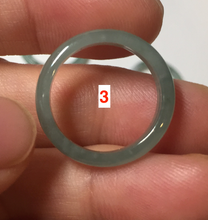 Load image into Gallery viewer, 15.9mm 5 1/4 100% natural type A icy watery green/blue icy watery Guatemala jadeite jade band ring group BP86