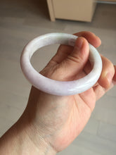 Load image into Gallery viewer, 56.8mm Certified Type A 100% Natural sunny green/white/purple Jadeite Jade bangle BL7-0370