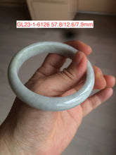 Load image into Gallery viewer, 54-63mm certified Type A 100% Natural dark green/white/black Jadeite Jade bangle group with defects GL23