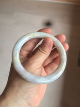 Load image into Gallery viewer, 56.9mm certified 100% natural type A light green/purple/yellow round cut jadeite jade bangle D125-8926