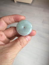 Load image into Gallery viewer, 28.6/5.6mm Type A 100% Natural sunny green light purple red Jadeite Jade Safety Guardian Button donuts Pendant group BP112