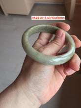 Load image into Gallery viewer, 52-63mm certified Type A 100% Natural dark green/white/black Jadeite Jade bangle group with defects GL1