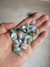 Load image into Gallery viewer, 12 Pieces of Type A 100% Natural icy watery green/white/purple Jadeite Jade Ingots AX55