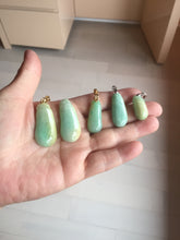 Load image into Gallery viewer, 100% natural type A sunny green yellow blessed melon 福瓜) Jadeite Jade pendant group PB52