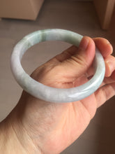 Load image into Gallery viewer, 61.5mm Certified Type A 100% Natura light green white purple Jadeite bangle X159-3830