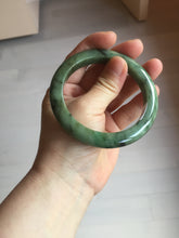 Load image into Gallery viewer, 58.5mm Certified 100% natural Type A dark green/black jadeite bangle PD31-9808