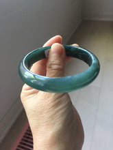Load image into Gallery viewer, 57mm Certified Type A 100% Natural dark green/blue/gray/black Guatemala Jadeite bangle PJ137-1485