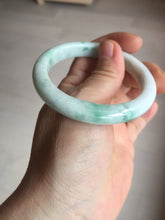 Load image into Gallery viewer, 53mm Certified Type A 100% Natural sunny green white(白底青) Jadeite Jade bangle BP41-3176