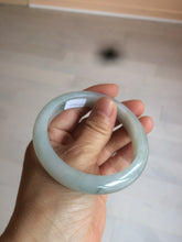 Load image into Gallery viewer, 57.4mm Certified 100% natural Type A icy watery green/white/gray jadeite jade bangle AY70-0343