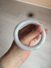 Load image into Gallery viewer, 55mm Certified type A 100% Natural light green/purple/yellow round cut Jadeite bangle AE62-6546