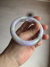 Load image into Gallery viewer, 54mm Certified 100% natural Type A green/brown/purple jadeite jade bangle AR84-5217