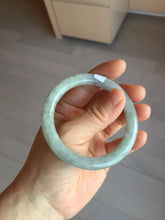Load image into Gallery viewer, 53.5mm Certified Type A 100% Natural light green purple round cut Jadeite bangle PD203-3923