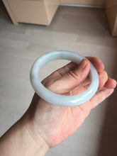 Load image into Gallery viewer, 58mm Certified type A 100% Natural light green/white Jadeite bangle AR118-0253