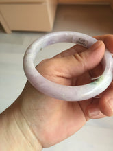 Load image into Gallery viewer, 57.5mm certified 100% natural type A light green/purple/yellow(FU LU SHOU) jadeite jade bangle BN82-8715