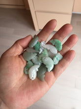 Load image into Gallery viewer, 100% Natural type A clear/ sunny green/ purple jadeite jade 3D fish Pendant BL71