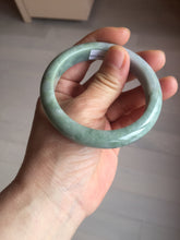 Load image into Gallery viewer, 55.3mm certified 100% natural type A green/yellow/gray jadeite jade bangle AU54-0245