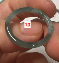 Load image into Gallery viewer, 100% natural type A icy watery light green/blue/gray Guatemala jadeite jade band ring R117