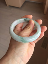 Load image into Gallery viewer, 57.5mm certified type A 100% Natural light green/purple Jadeite jade bangle PA232-5118