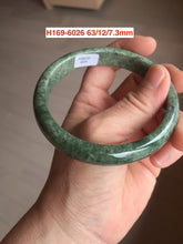 Load image into Gallery viewer, Sale! Type A 100% Natural dark green/white/black Jadeite Jade bangle with defects group 3