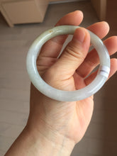 Load image into Gallery viewer, 55.2mm certified 100% natural Type A light green yellow purple round cut jadeite jade bangle PA235-9860