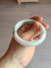 Load image into Gallery viewer, 52.2mm 100% natural certified sunny green/white(白底青) jadeite jade bangle BL34-5237
