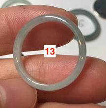 Load image into Gallery viewer, 15.9mm 5 1/4 100% natural type A icy watery green/blue icy watery Guatemala jadeite jade band ring group BP86