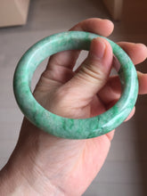 Load image into Gallery viewer, 56.5mm Certified Type A 100% Natural sunny green yellow Jadeite bangle J148-8114