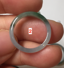 Load image into Gallery viewer, 15.9mm 5 1/4 100% natural type A icy watery green/blue icy watery Guatemala jadeite jade band ring group BP86