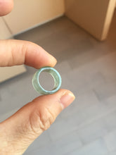 Load image into Gallery viewer, 14.3-17.3mm 100% natural type A icy watery light green jadeite jade band ring beads group BL10