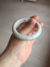 Load image into Gallery viewer, 51.5mm 100% natural type A green/white/purple jadeite jade bangle BM48-8044