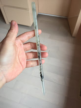 Load image into Gallery viewer, 22cm 100% Natural icy watery black dark green ink painting(水墨画) Xiu Jade (Serpentine) Hairpin AW71