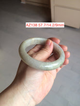 Load image into Gallery viewer, 52-60mm certified Type A 100% Natural green gray black Jadeite Jade bangle GC24 (add on item)