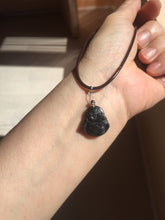 Load image into Gallery viewer, 100% Natural type A black white(Wuji 乌鸡, Shuimo 水墨) small happy Buddha (拇指佛) jadeite Jade pendant group PB44
