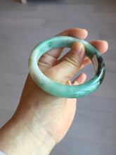 Load image into Gallery viewer, 57.6mm certified type A 100% Natural apple green/dark green jadeite jade bangle AX128-5220