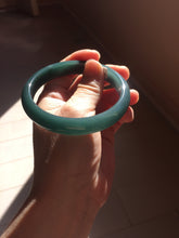 Load image into Gallery viewer, 60.6mm Certified Type A 100% Natural dark green/blue/gray/black Guatemala Jadeite bangle PJ135-1486