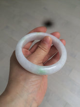 Load image into Gallery viewer, 57.5mm Certified 100% natural Type A sunny green/purple jadeite jade bangle AX90-1457