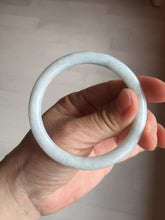 Load image into Gallery viewer, 54mm 100% natural Type A green white slim round cut jadeite jade bangle BL101-4674