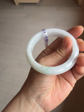 Load image into Gallery viewer, 53mm certified 100% natural Type A white/sunny green/red Jadeite jade bangle AE264-8013